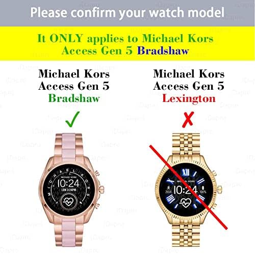 מגן מסך למייקל קורס גישה Gen 5 Bradshaw Smartwatch [4 Pack], Idapro זכוכית מחוסמת אנטי-סקרט התקנה נטולת בועות
